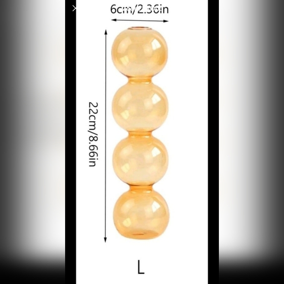 Clear Flower Vase, Modern Glass Vase For Flower For Home Decor - Picture 3 of 3